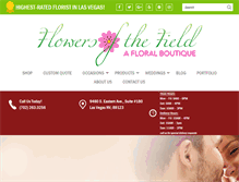 Tablet Screenshot of flowersofthefieldlasvegas.com